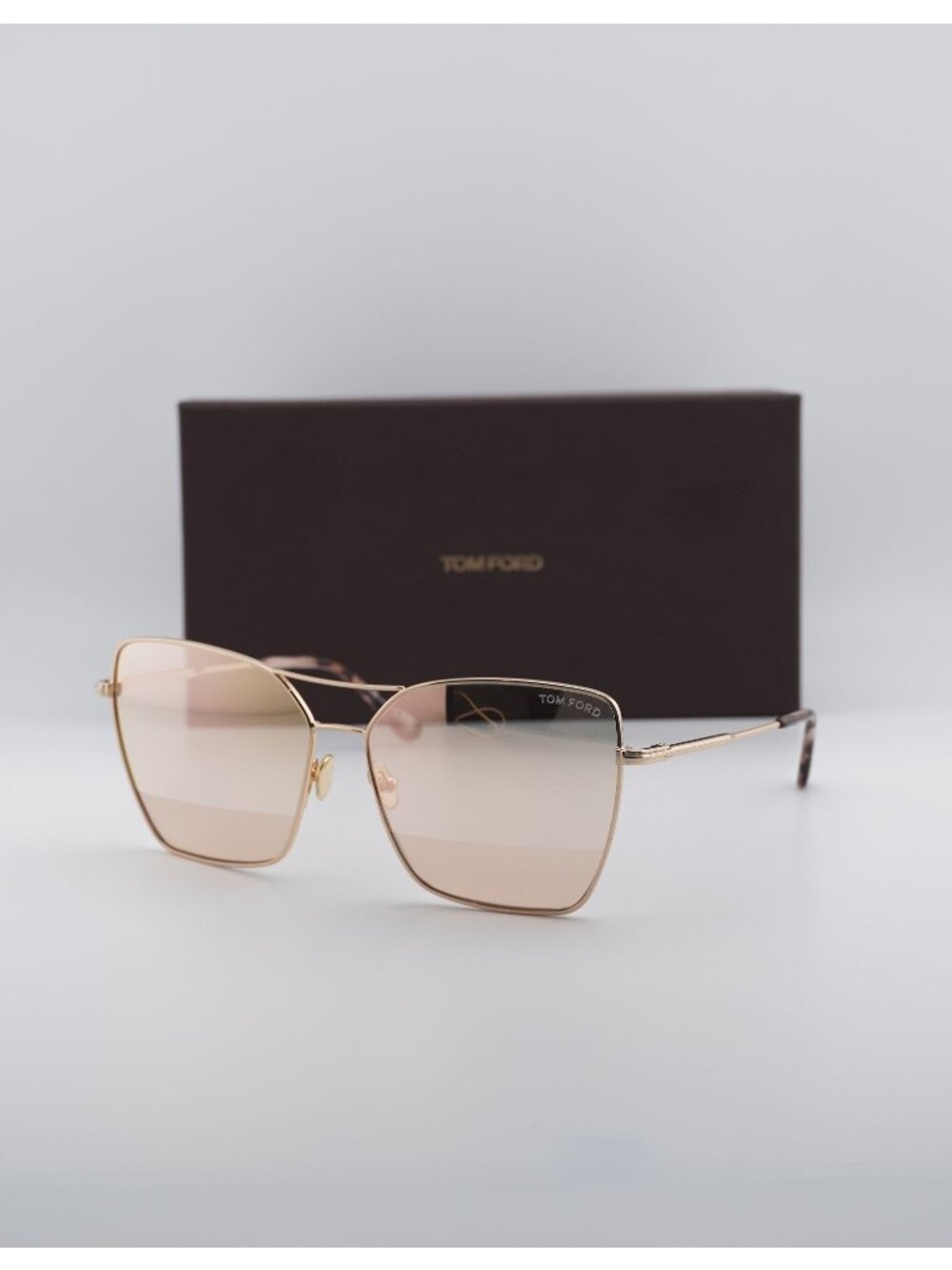 Tom Ford Sye FT0738 28Z Butterfly Sunglasses - Gold / Mirror